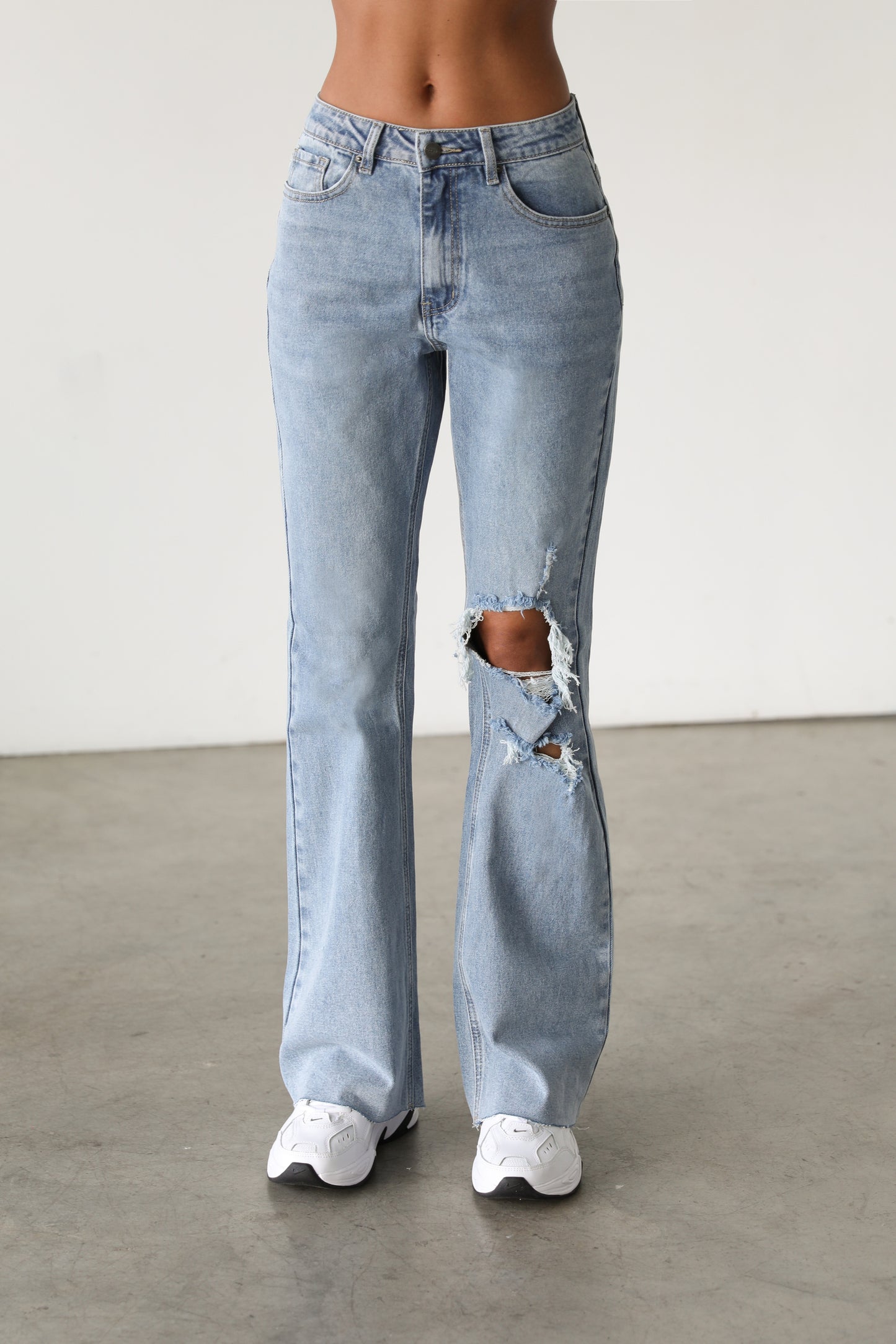 DOGMA DENIM - High Rise Flare Denim Jeans-7126