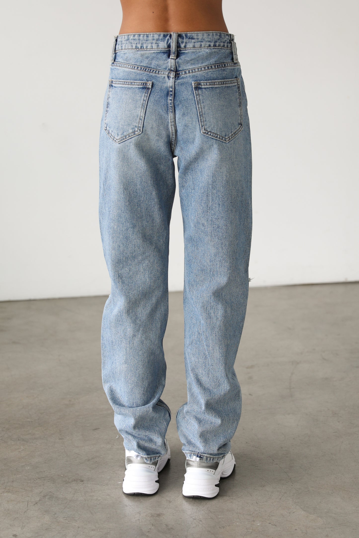 DOGMA DENIM - High Rise Straight Leg Denim Jeans- 7138