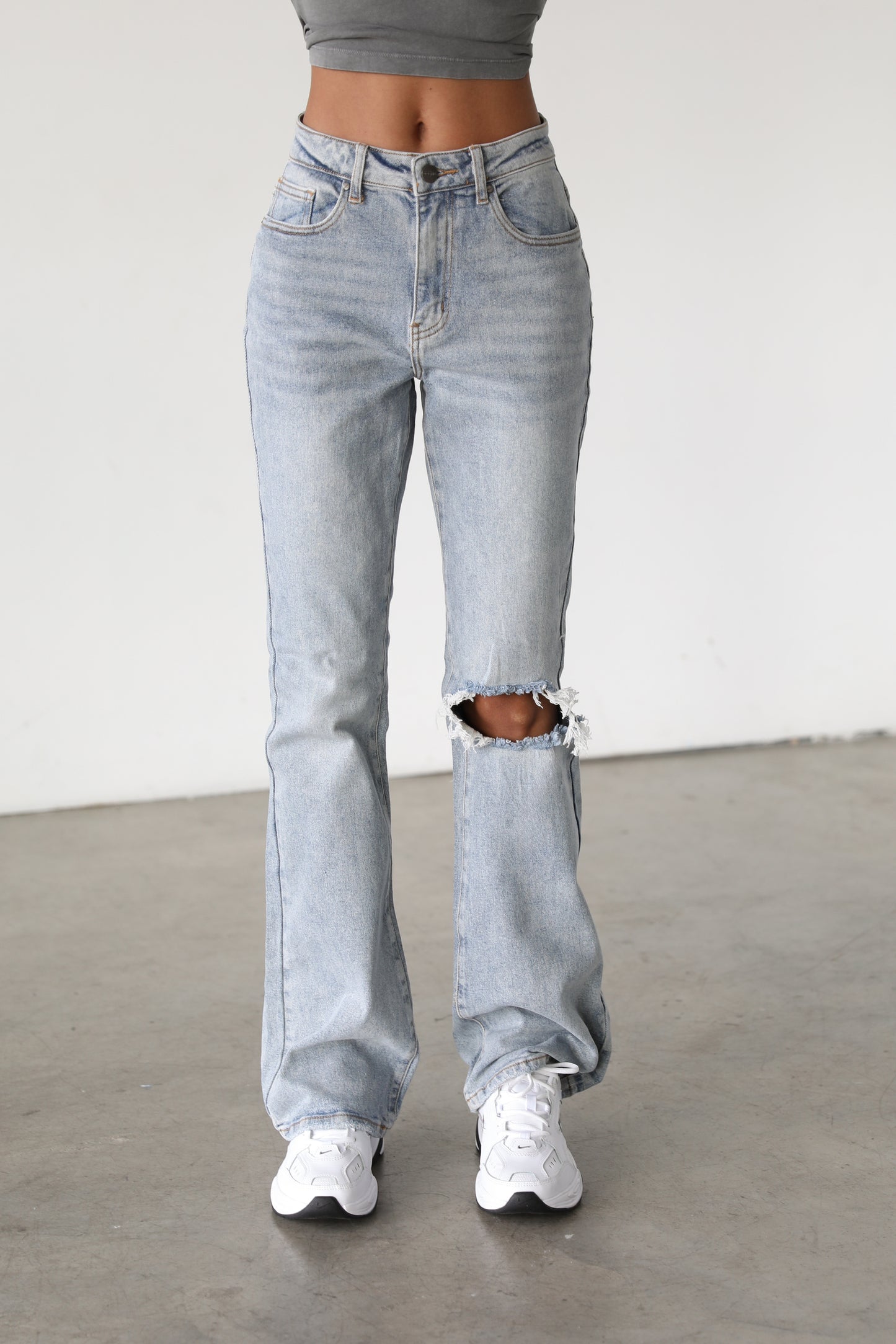 DOGMA DENIM - High Rise Flare Leg Denim Jeans-7101