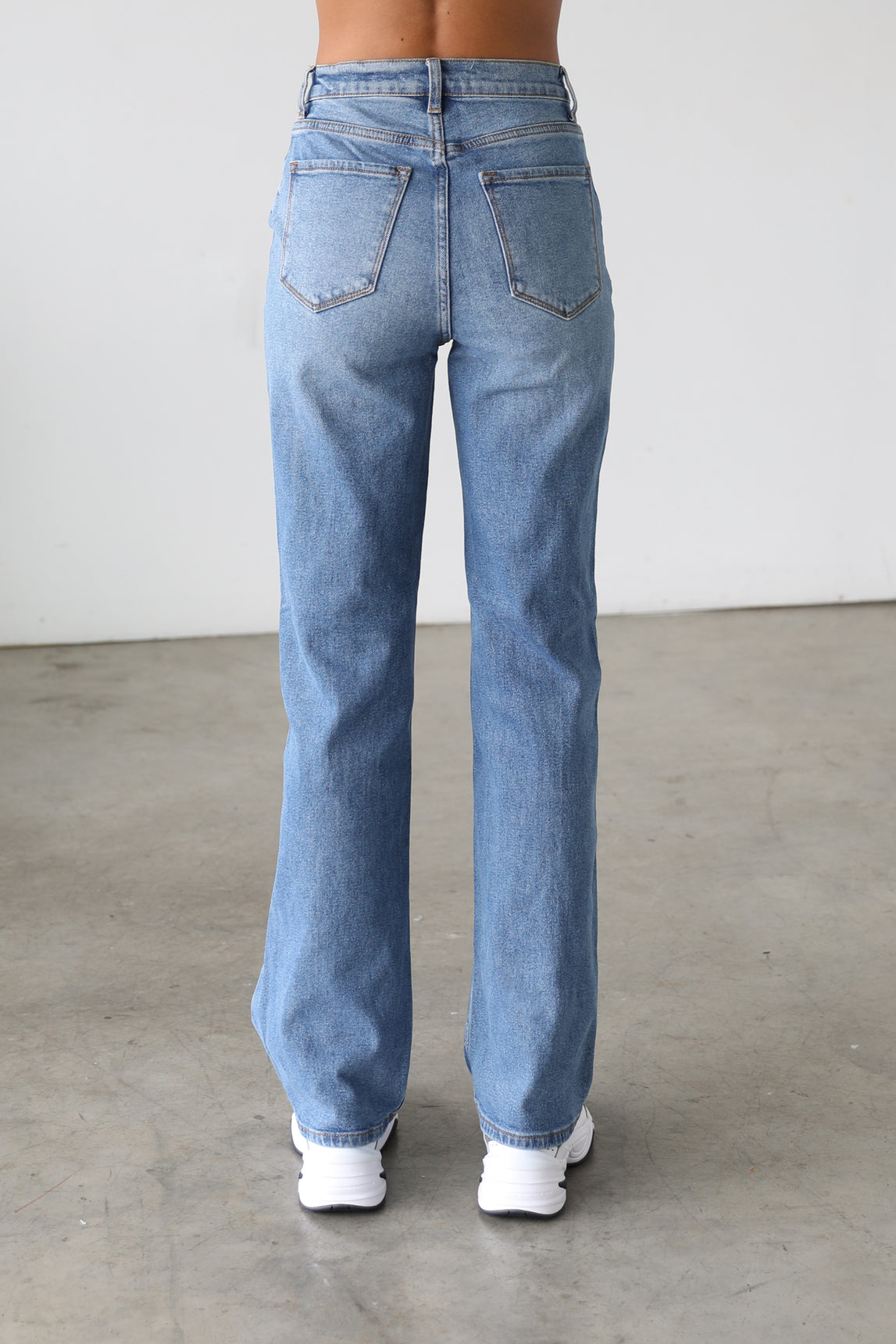 DOGMA DENIM - High Rise Straight Leg Denim Jeans - Medium- 7106